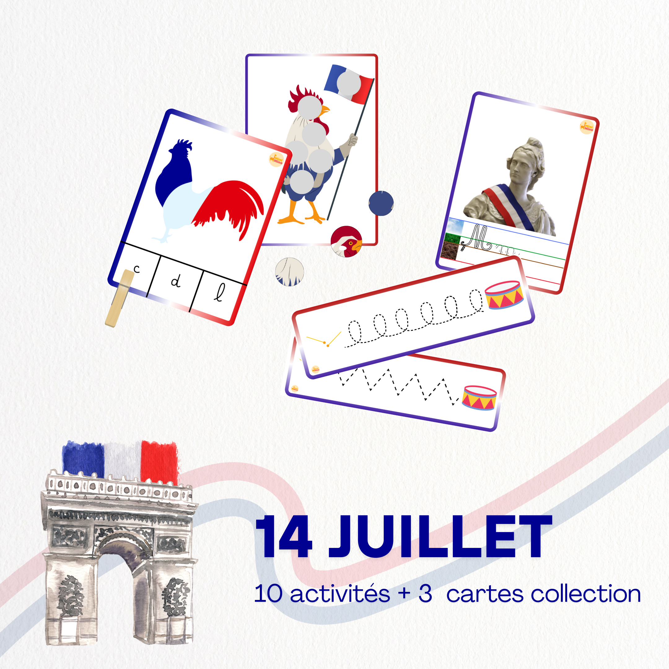 Pack 14 juillet 🇫🇷 - 10 Activités