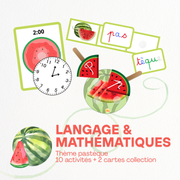 Langage et maths | Thème Pastèque 🍉 - 10 Activités