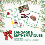 Langage et maths | Thème Noël 🎅🏻 - 10 Activités