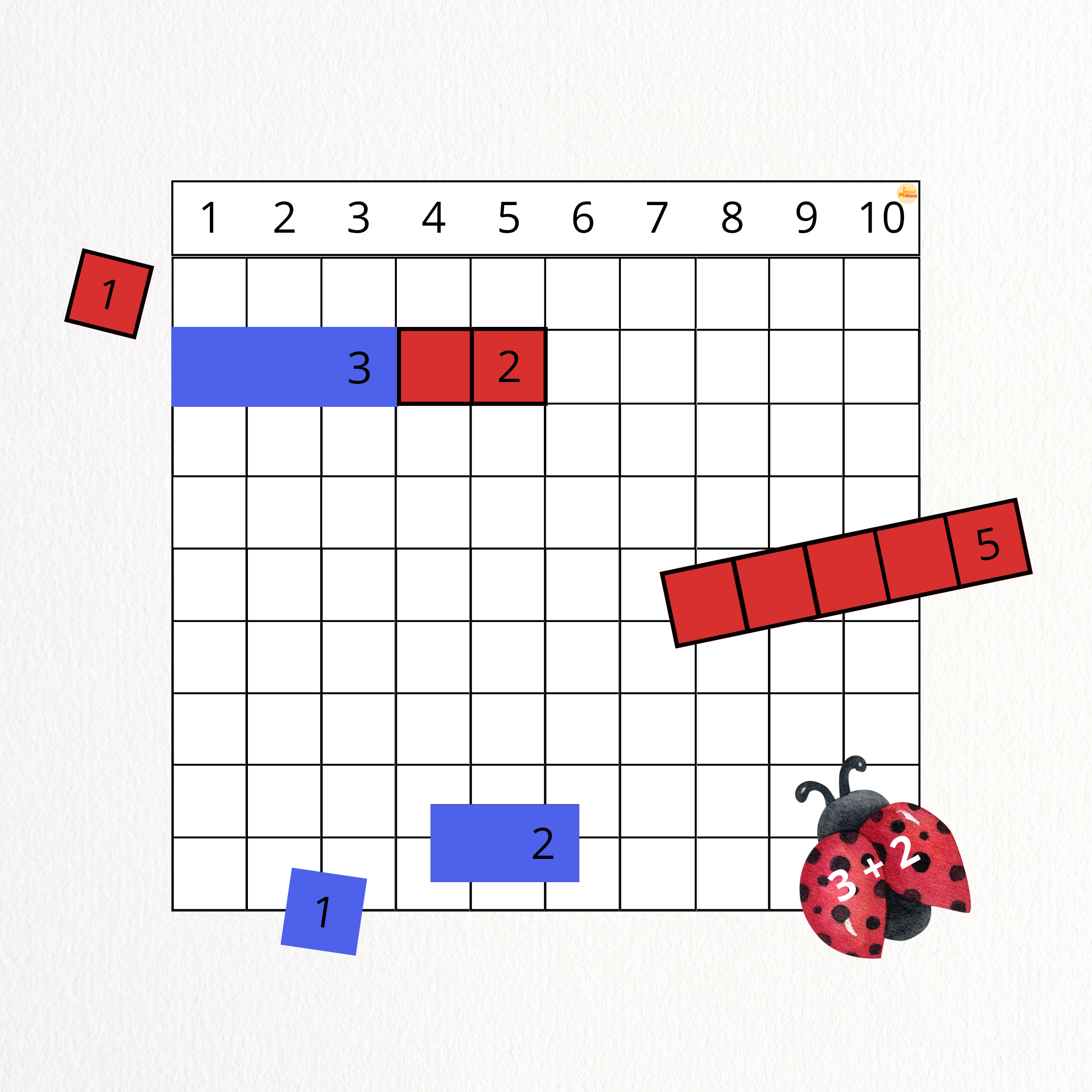 Additions et Soustractions (0-10) – Thème Coccinelle 🐞