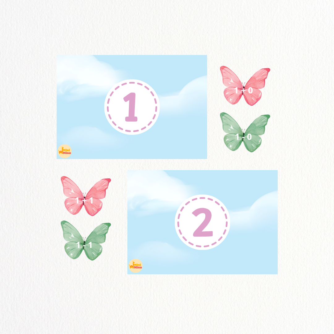 Additions et Soustractions (0-10) – Thème Papillon 🦋