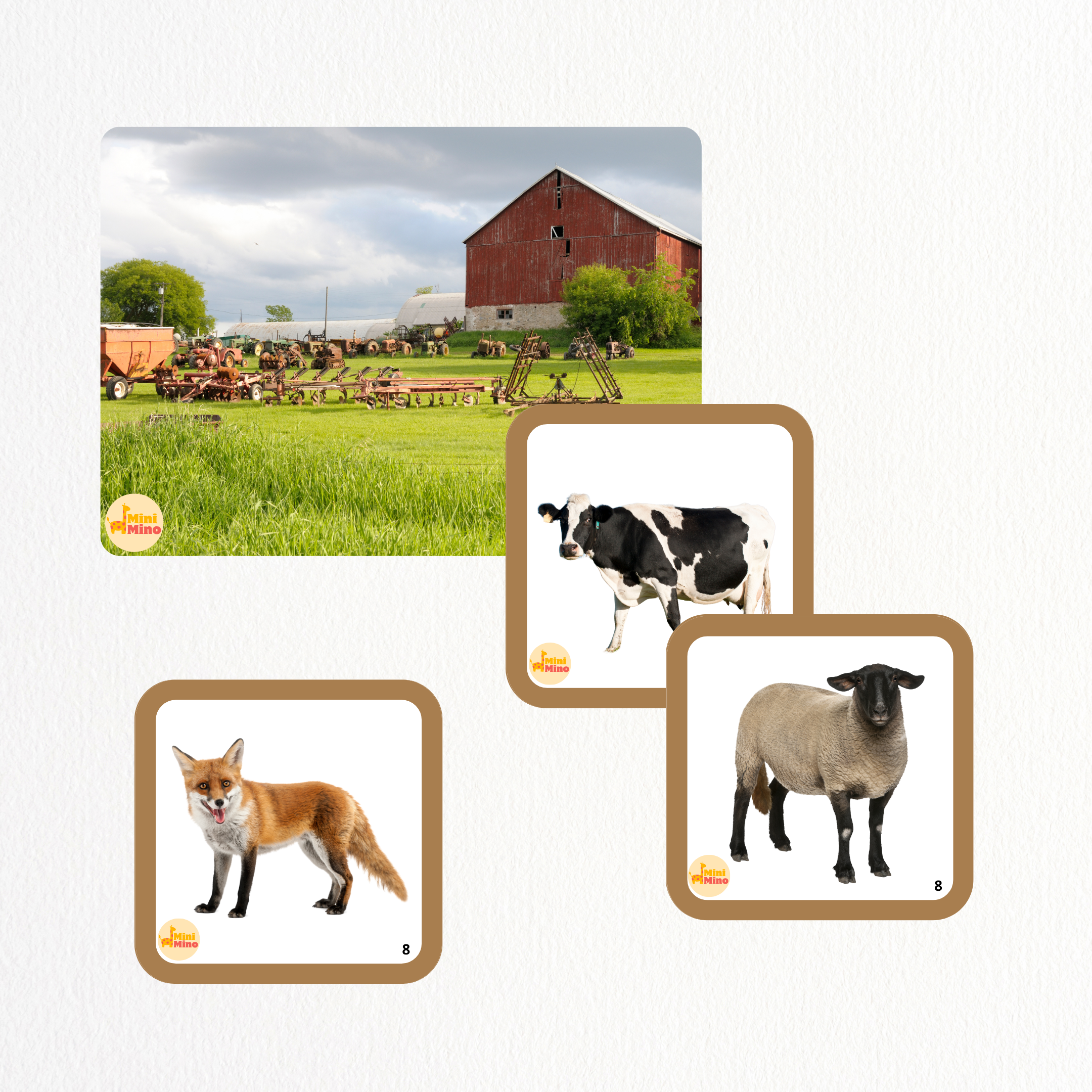 Pack Animaux de la Ferme 🐄 - Tout-Petits