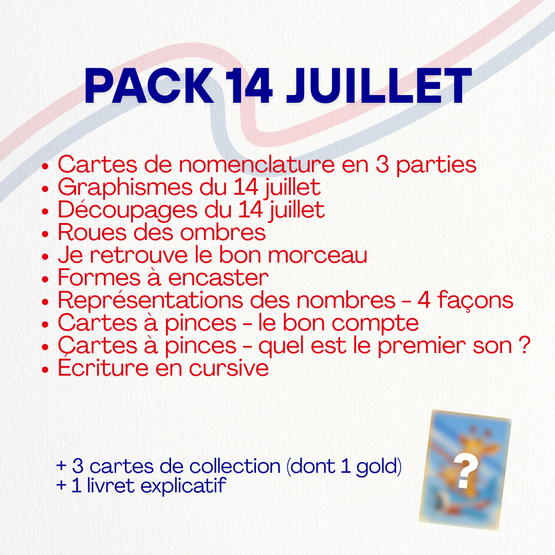 Pack 14 juillet 🇫🇷 - 10 Activités