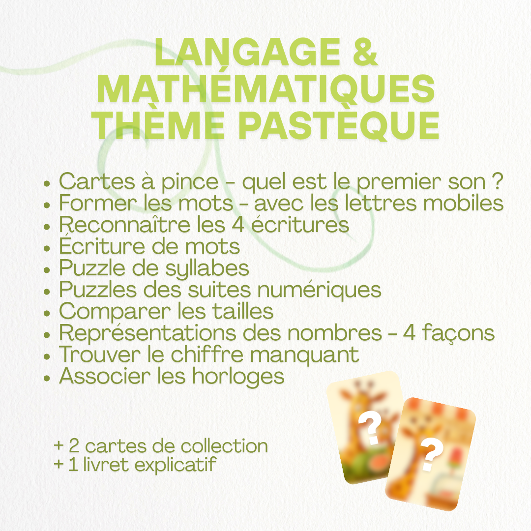 Langage et maths | Thème Pastèque 🍉 - 10 Activités