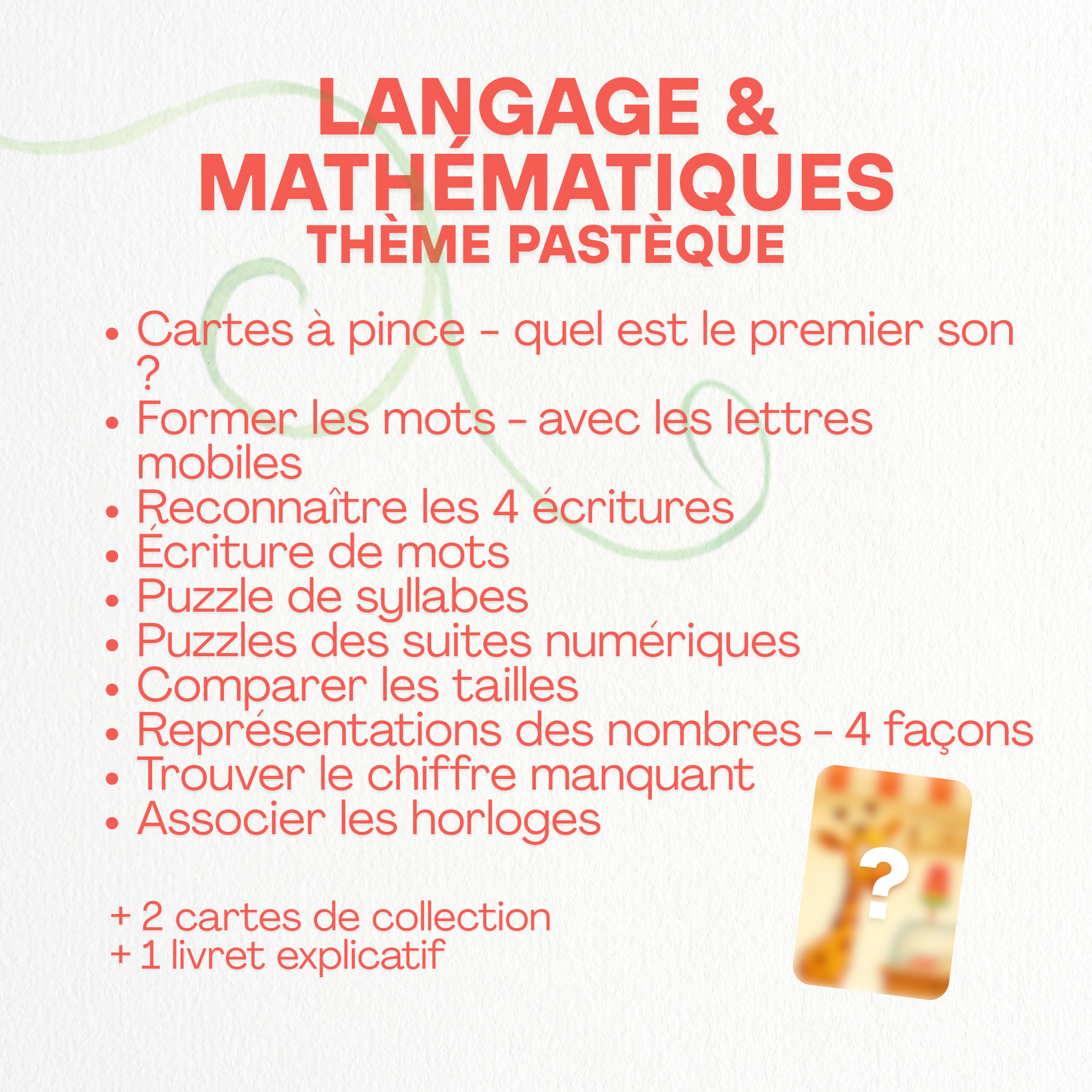 Langage et maths | Thème Pastèque 🍉 - 10 Activités